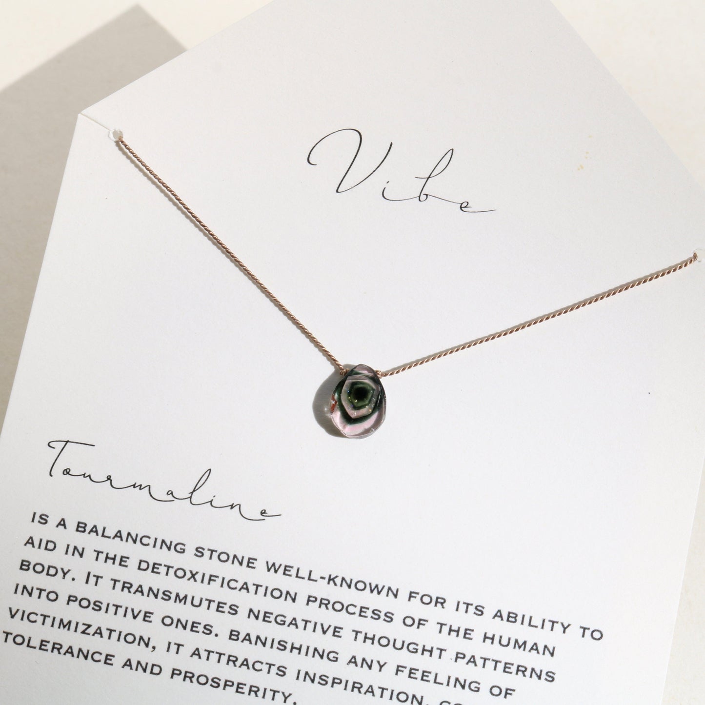 TOURMALINE SLICE | SPECIAL EDITION Vibe Necklaces