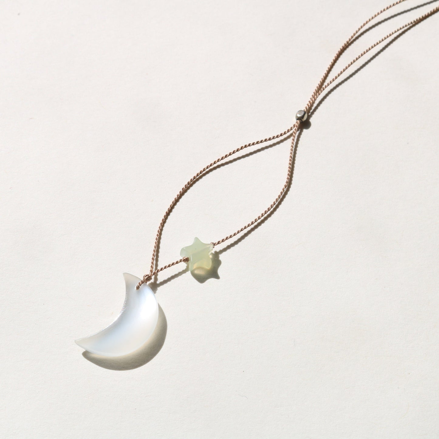 WHITE MOONSTONE MOON Vibe Necklaces